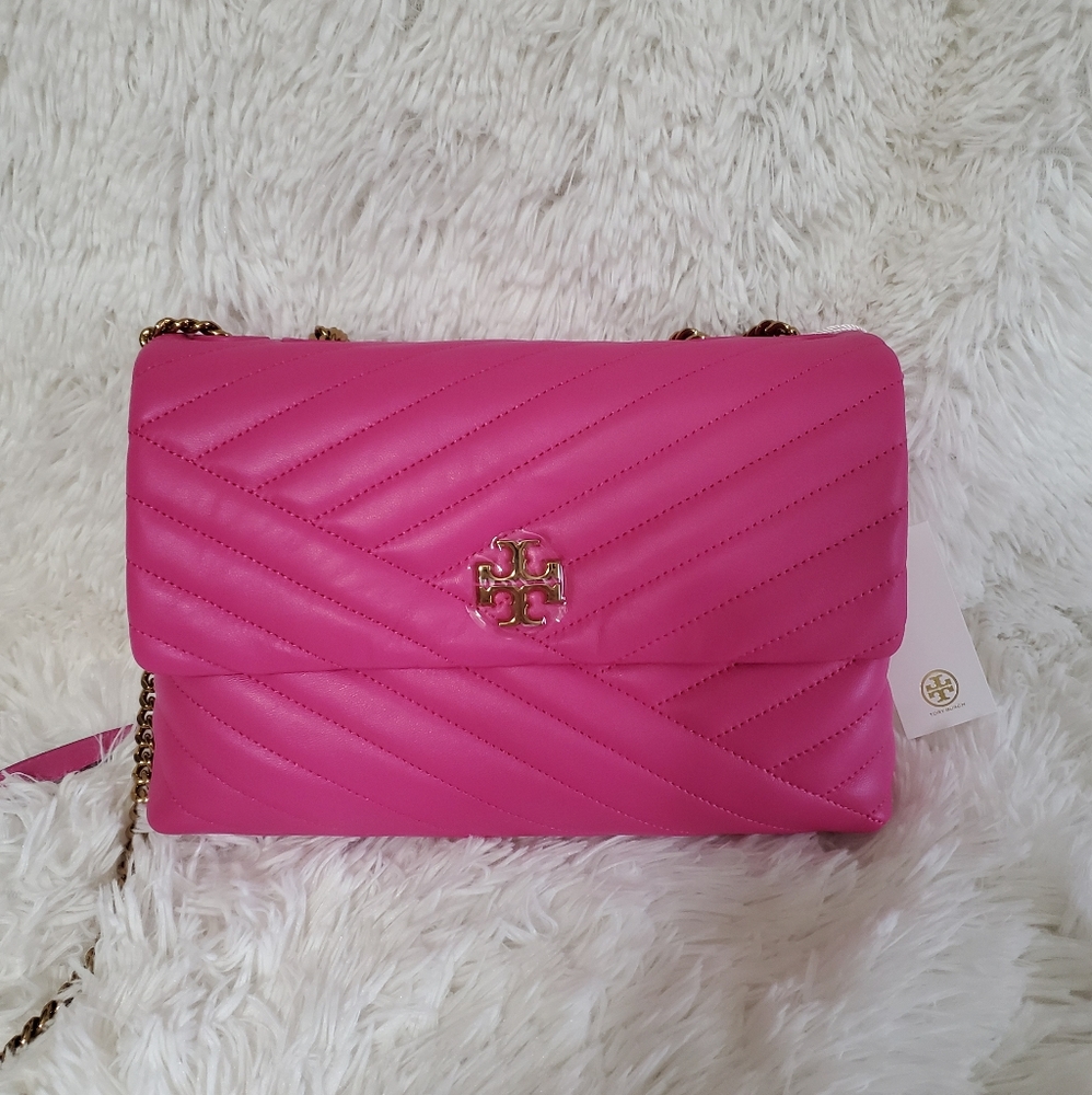 💗New Tory Burch CHEVRON CONVERTIBLE SHOULDER BAG - Picture 4 of 8